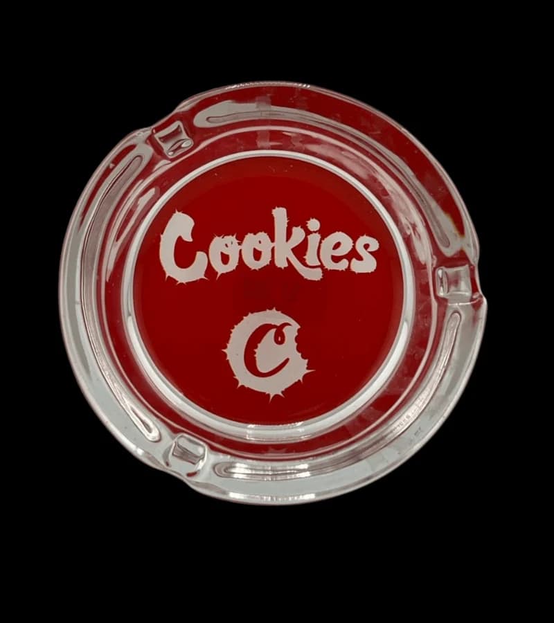 Red Glass Ashtray